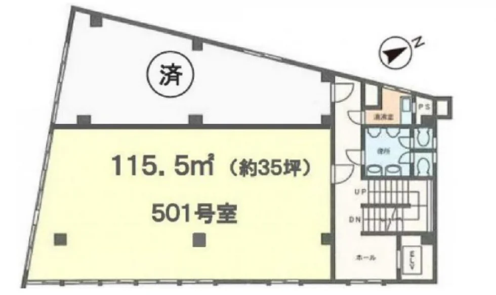 麻布台徳井ビル 5 フロア図面 9