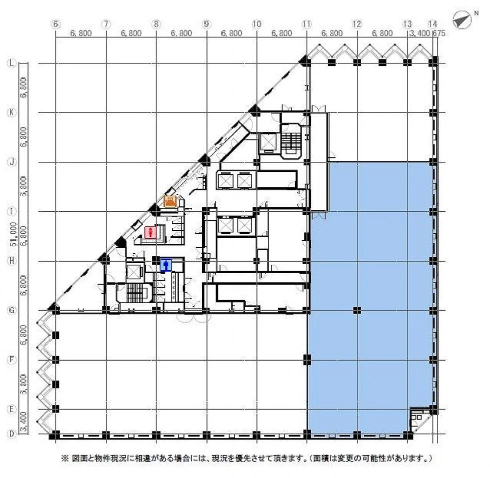 城山トラストタワー 36 フロア図面 13
