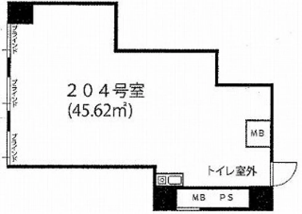 桔梗備前ビル 2 フロア図面 9