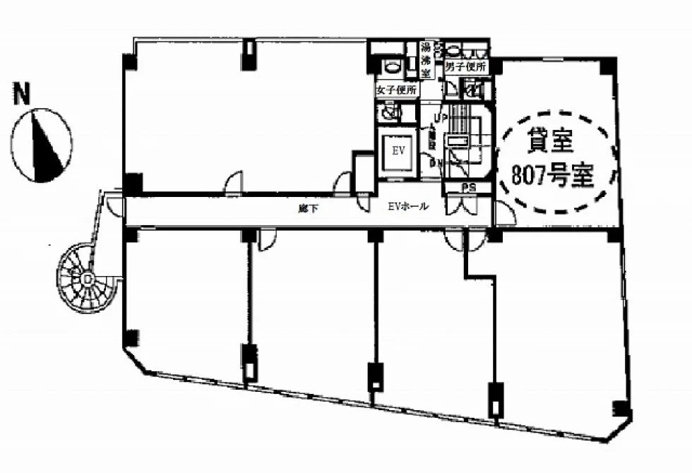 永田町法曹ビル 8 フロア図面 1