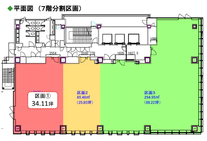 ONARIMON YUSEN BLDG.(御成門郵船)ビル 7 フロア図面 3