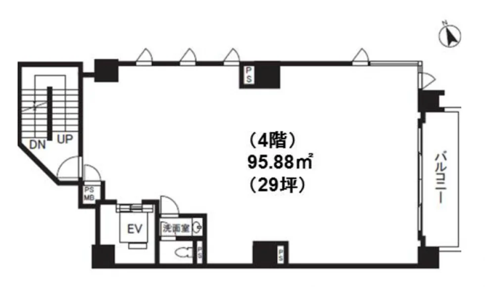 日比谷麻布十番ビル 4 フロア図面 5