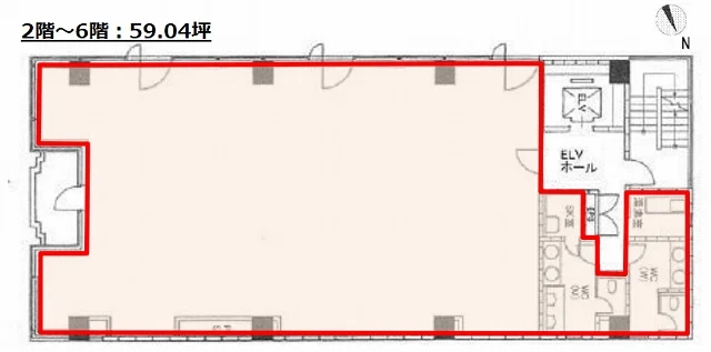 浜松町エムプレスビル 3 フロア図面 5