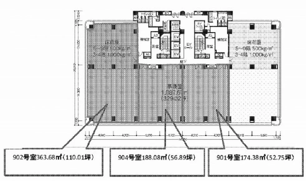 AQUACITY芝浦ビル 9 フロア図面 9