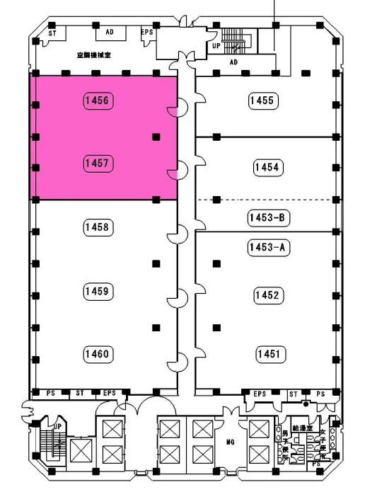新青山ビル(青山ツインタワー) 14 フロア図面 6