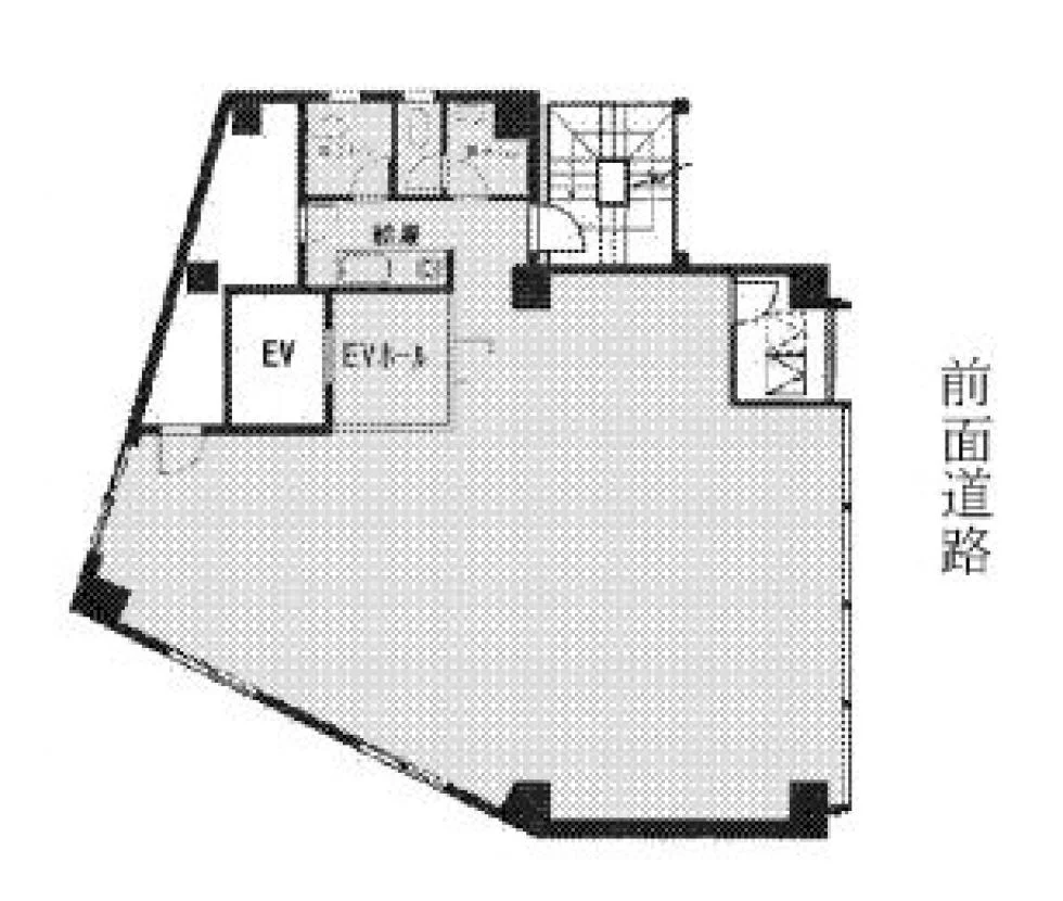 エムジー田町ビル 3 フロア図面 1