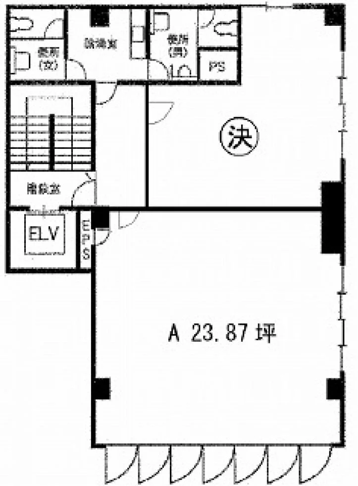 ニュー三栄ビル 4 フロア図面 1