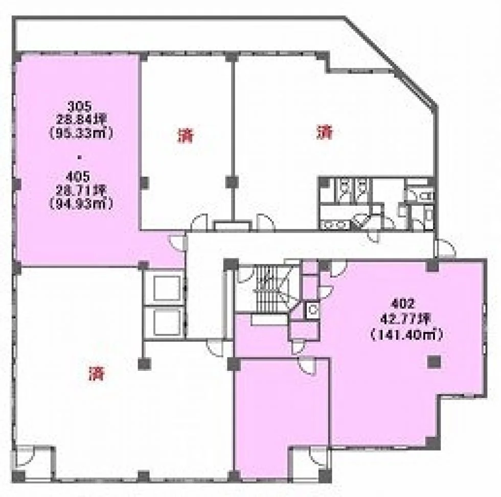 麻布パークサイドビル 3 フロア図面 9