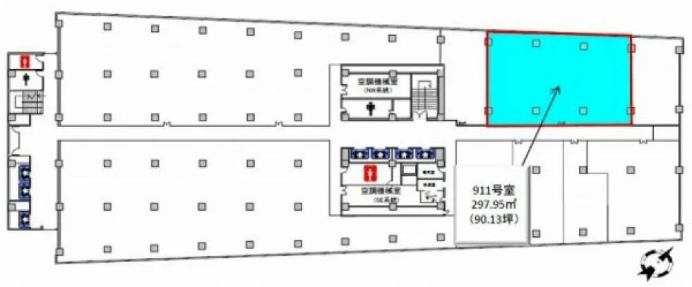 共同通信会館ビル 9 フロア図面 5