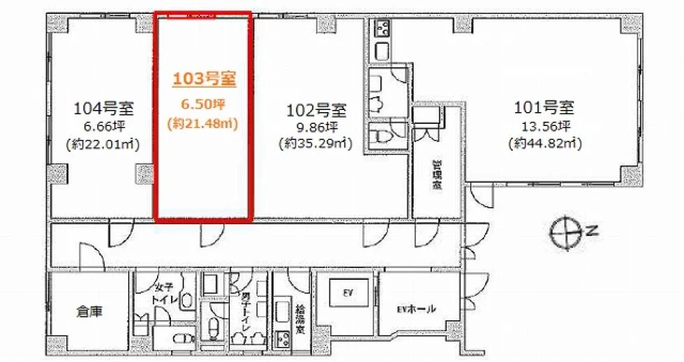 ロイヤル東麻布ビル 1 フロア図面 9