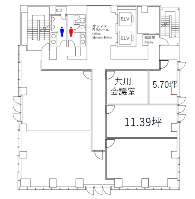 SD22ビル 6 フロア図面 9