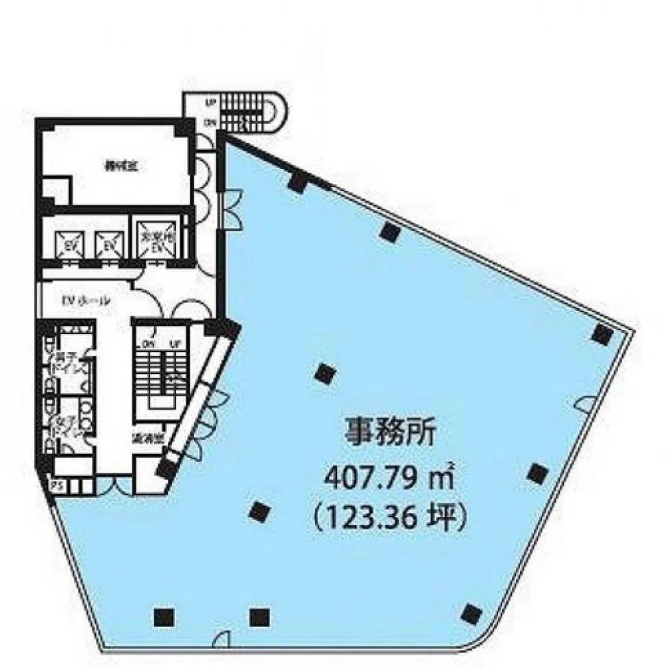 高輪泉岳寺駅前ビル 6 フロア図面 9