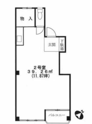 ハイム青山ビル 2 フロア図面 8