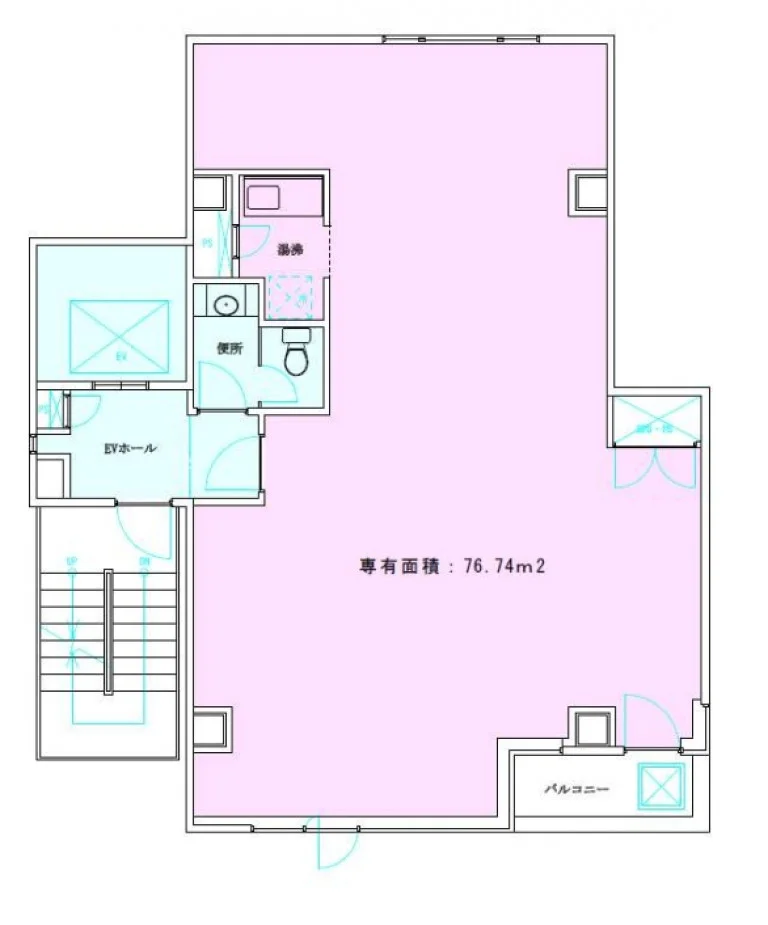 芝NAビル 4階~6階セット フロア図面 6