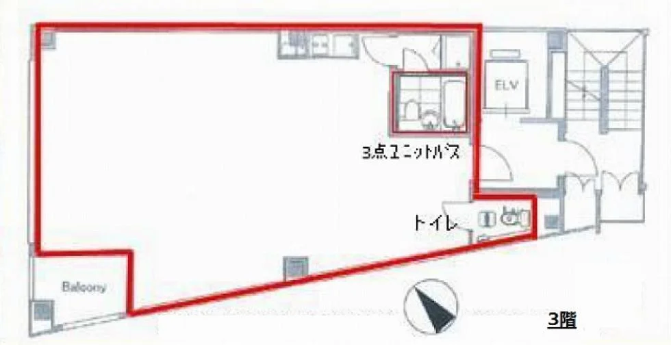 クローバー神谷町ビル 3 フロア図面 4