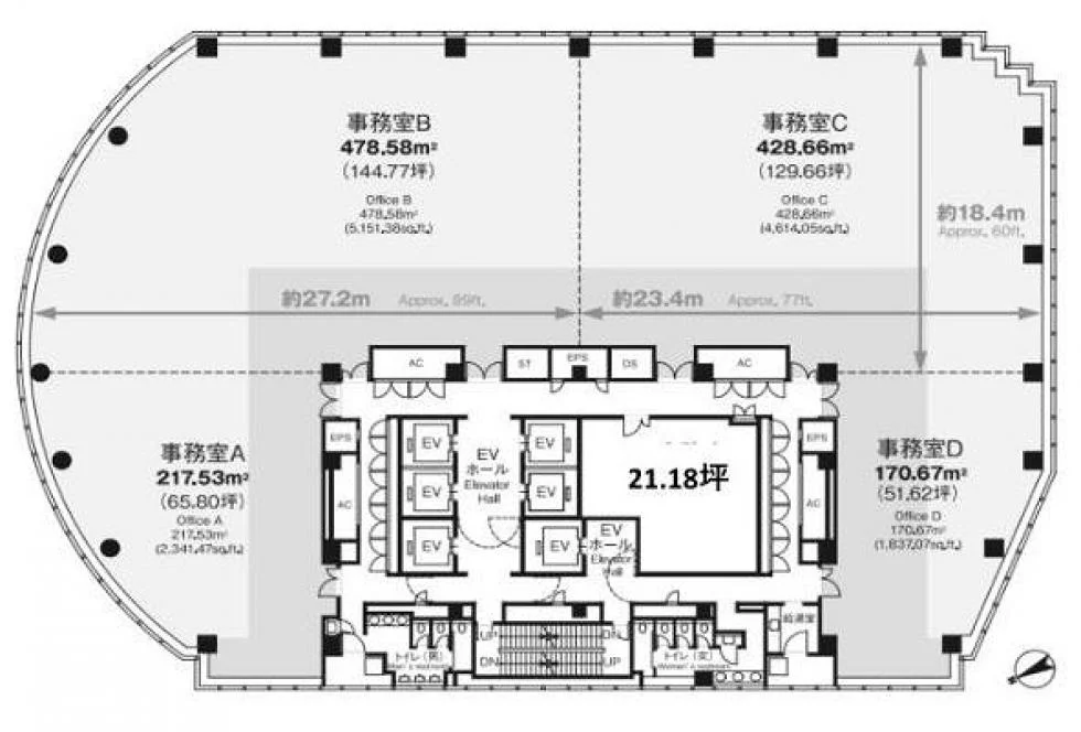 NBFプラチナタワー 5 フロア図面 11