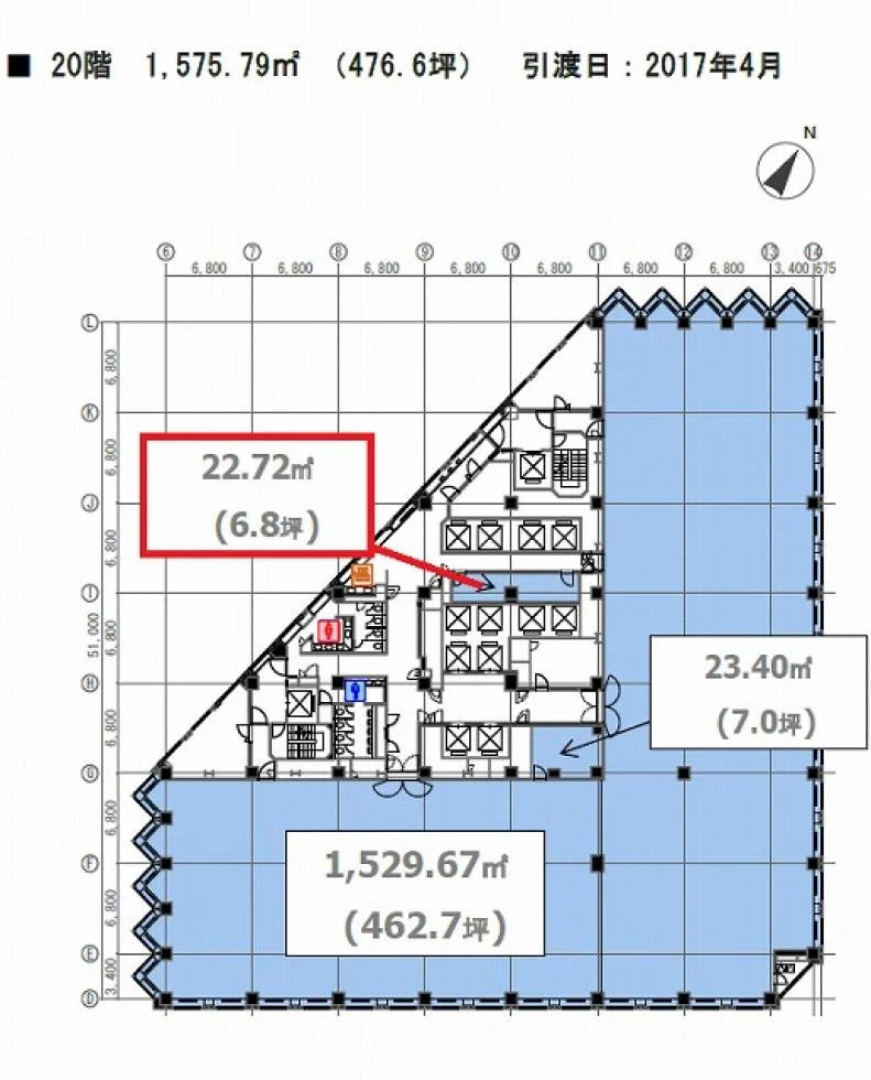 城山トラストタワー 20 フロア図面 9