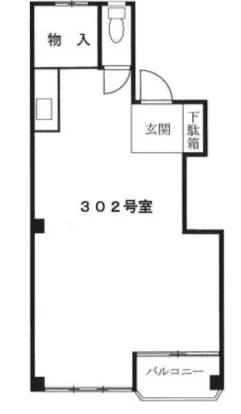 ハイム青山ビル 3 フロア図面 5