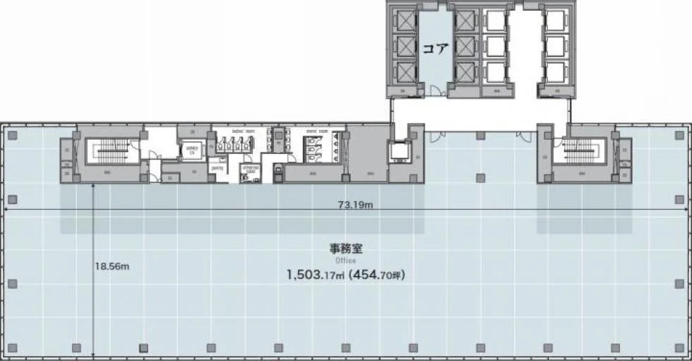 虎ノ門タワーズオフィス 6 フロア図面 10