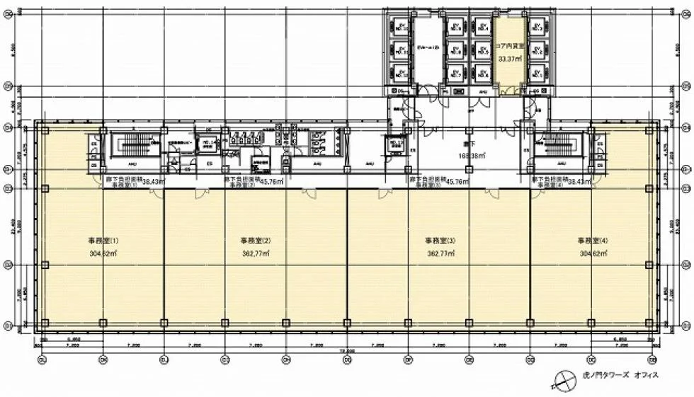 虎ノ門タワーズオフィス 16 フロア図面 9