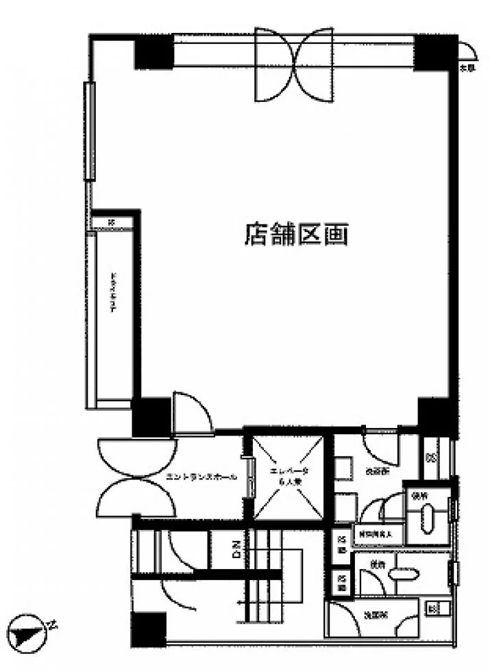 新橋新和ビル 1 フロア図面 4