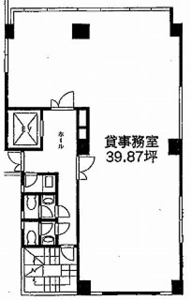 竹中ツインビルB館 4 フロア図面 9