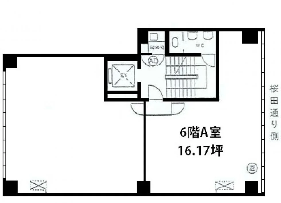 虎ノ門南ビル 6 フロア図面 9