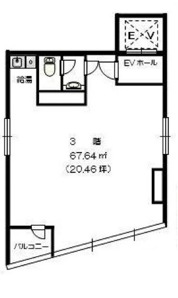 六本木KYビル(六本木K.Yビル) 3 フロア図面 1