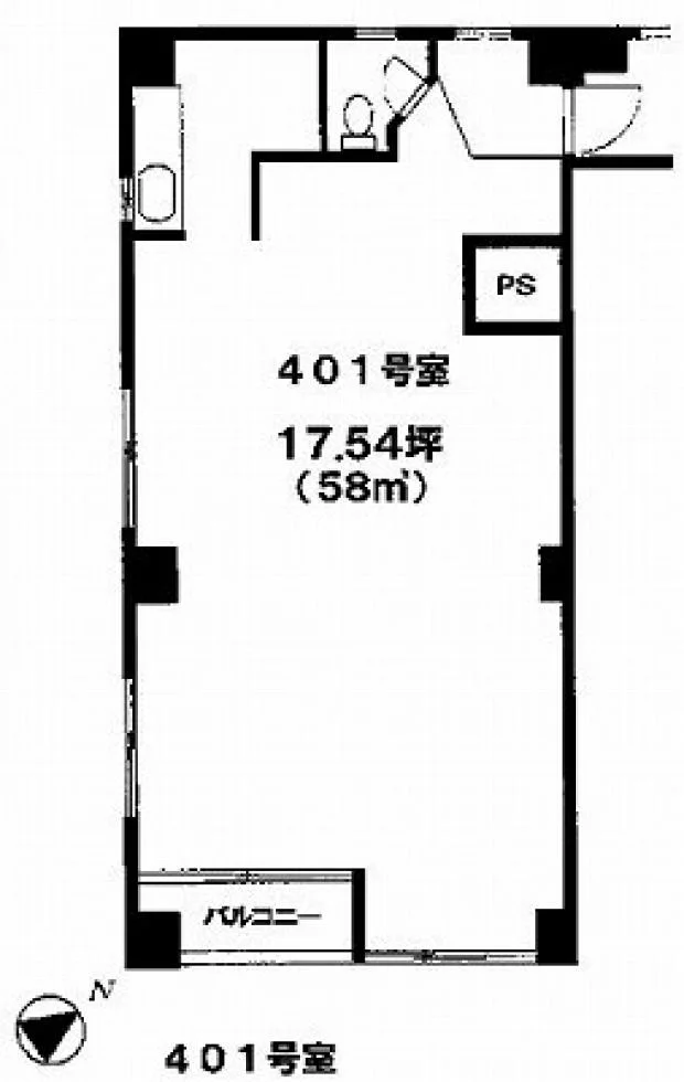 ハイム青山ビル 4 フロア図面 5