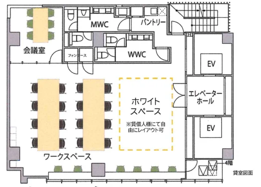 Bizflex浜松町 9 フロア図面 13