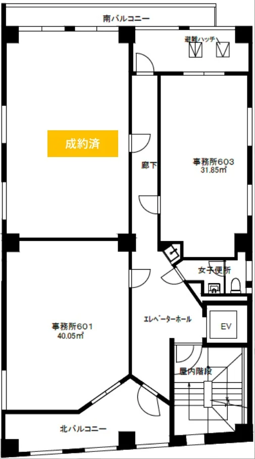 TAS+NAKANOビル 6 フロア図面 31