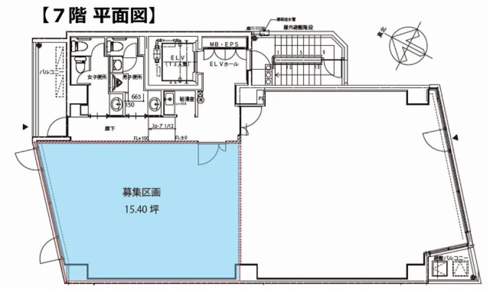 東急上馬ビル 7 フロア図面 1