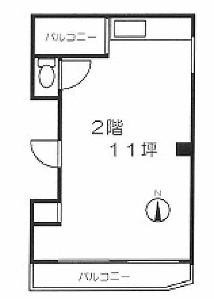 桜ビル 2 フロア図面 1