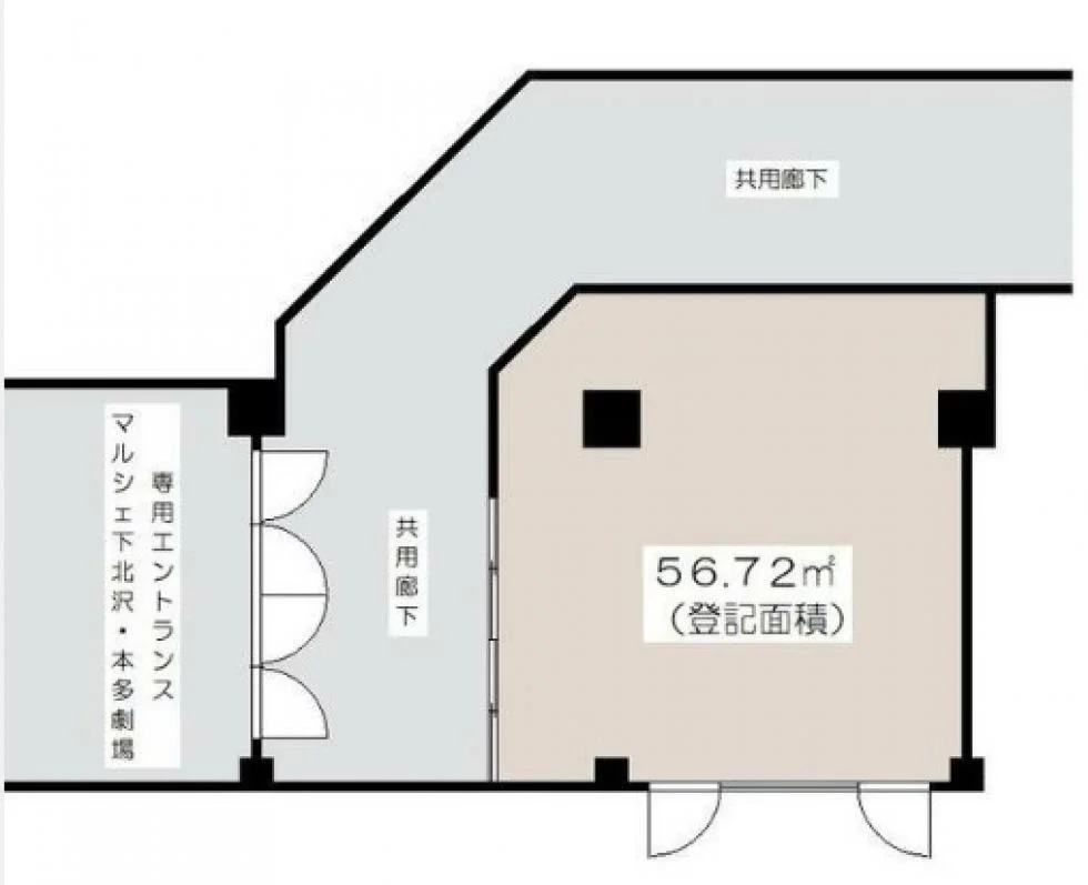 下北沢ハイタウンA棟(マルシェ下北沢) 2 フロア図面 5