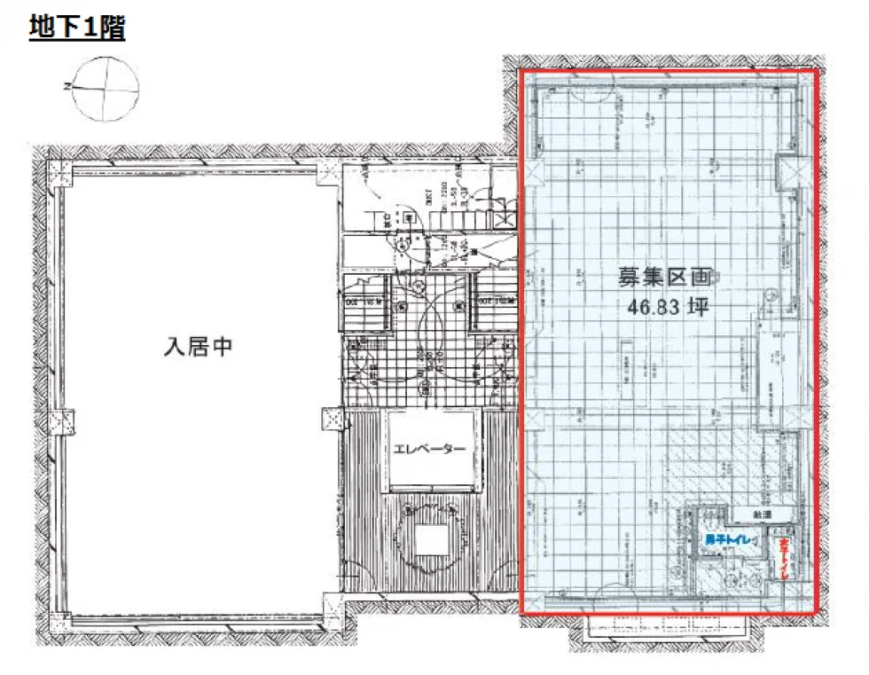 TOKYU REIT 下北沢スクエア B1 フロア図面 1