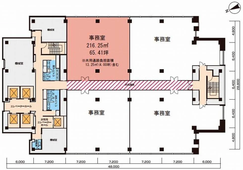 キャロットタワー 18 フロア図面 1