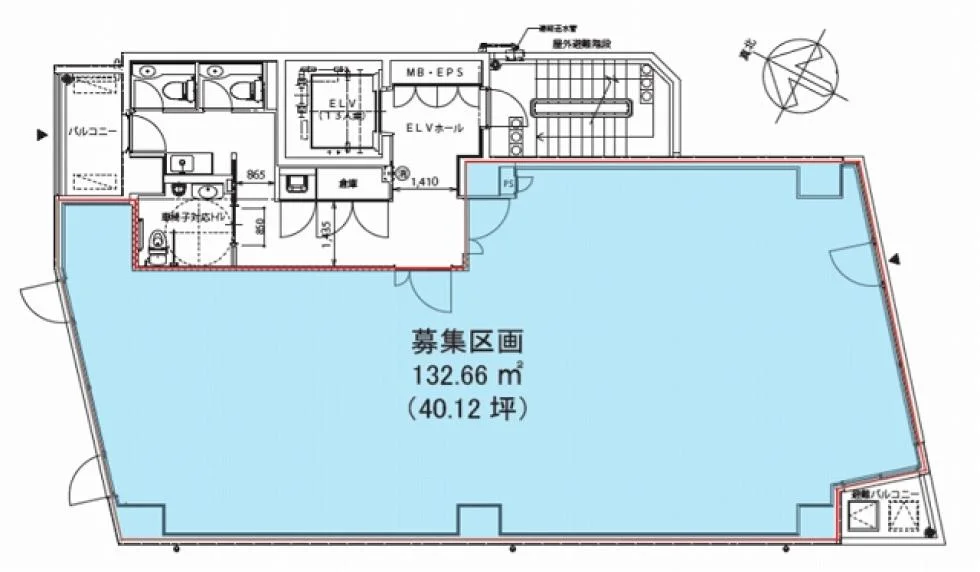 東急上馬ビル 6 フロア図面 1