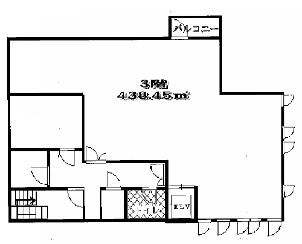 桜上水貸事務所 3 フロア図面 5