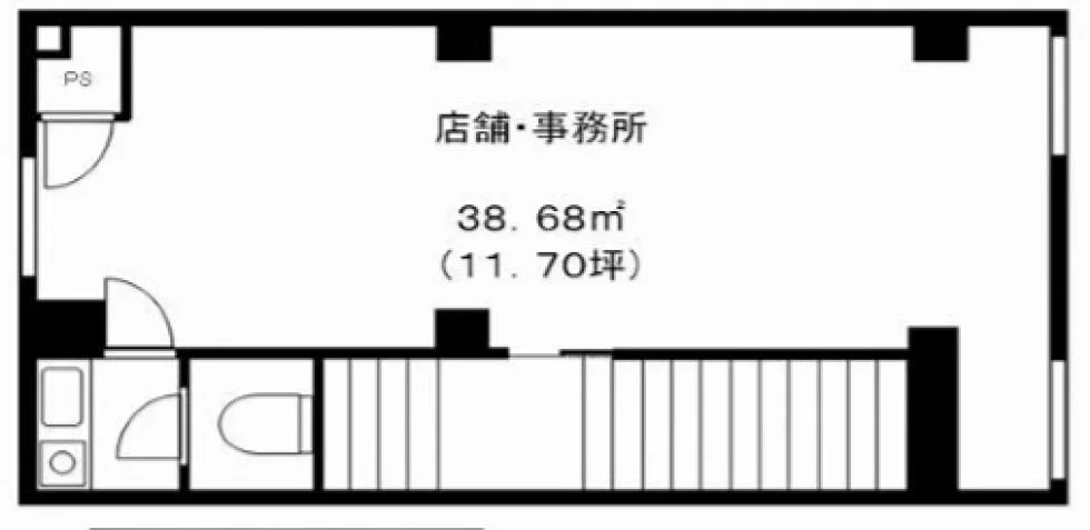 中澤ビル 2 フロア図面 1