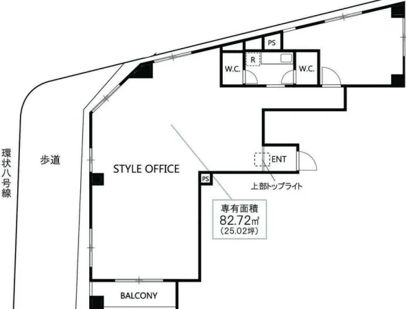 カレスプレイス上野毛(CALLAS PLACE KAMINOGE) 4 フロア図面 1