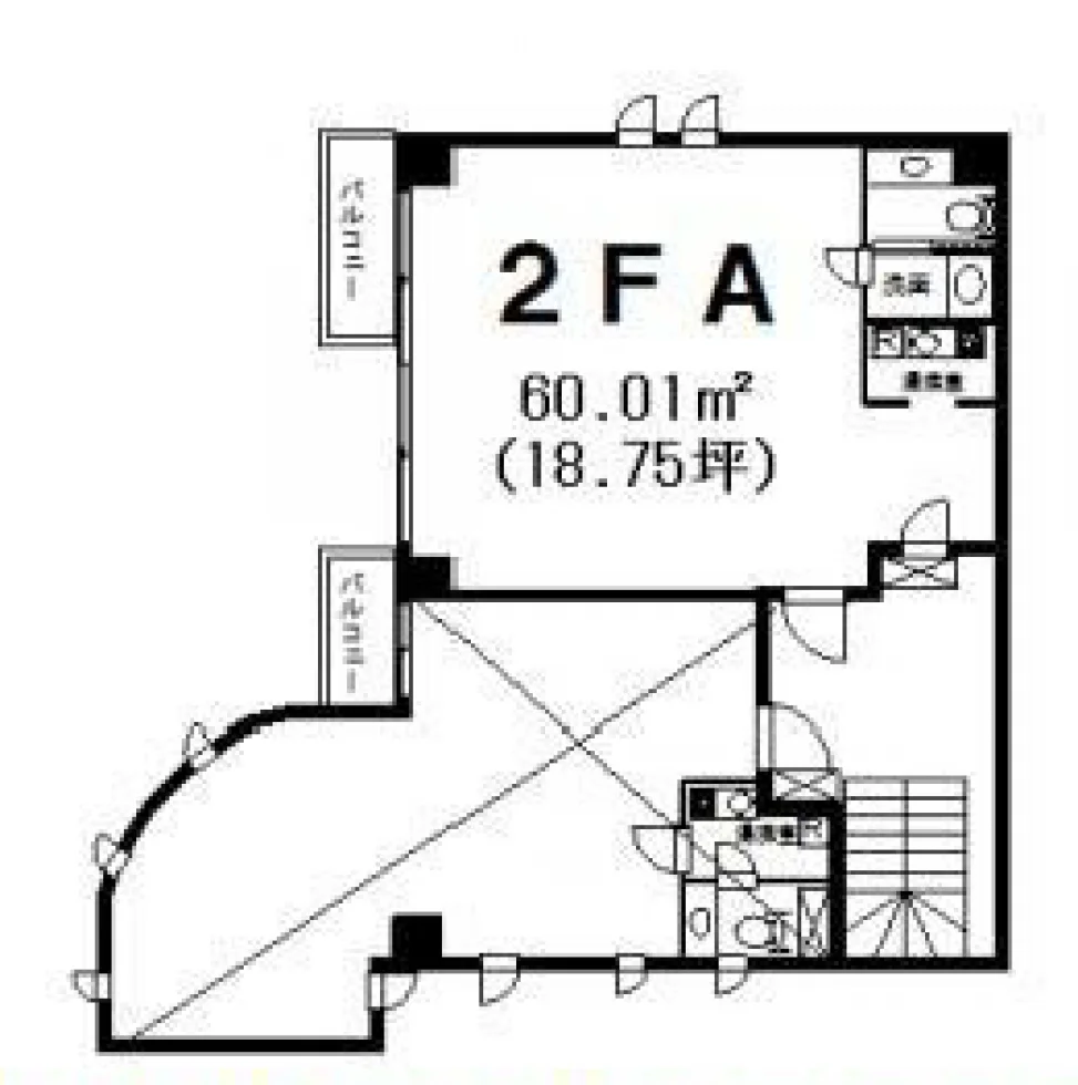 千駄ヶ谷’Sビル 2 フロア図面 1