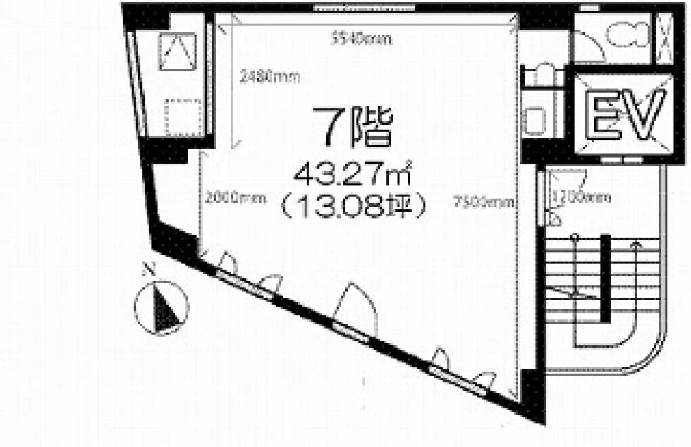 MJ原宿ビル 7 フロア図面 6