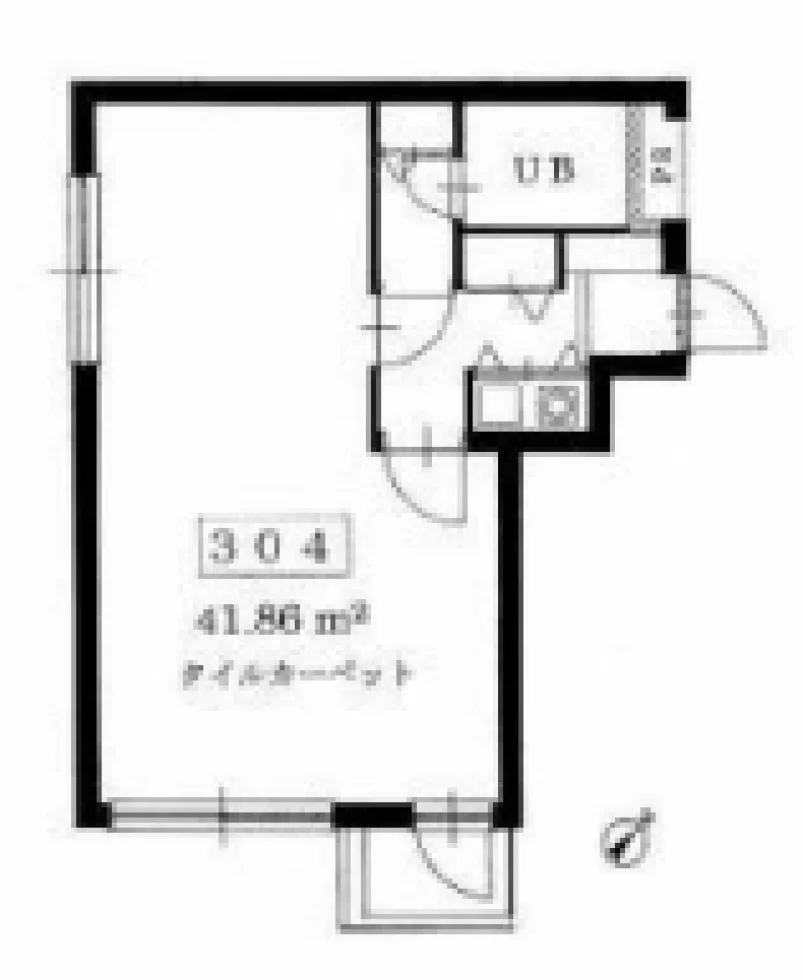 カームコート初台ビル 3 フロア図面 6