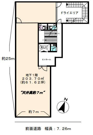 ART-1ビル B1 フロア図面 1