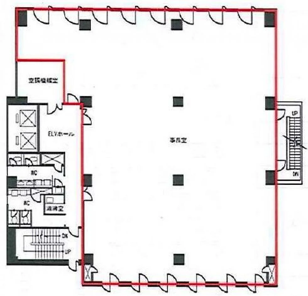 西新宿松屋ビル 5 フロア図面 9