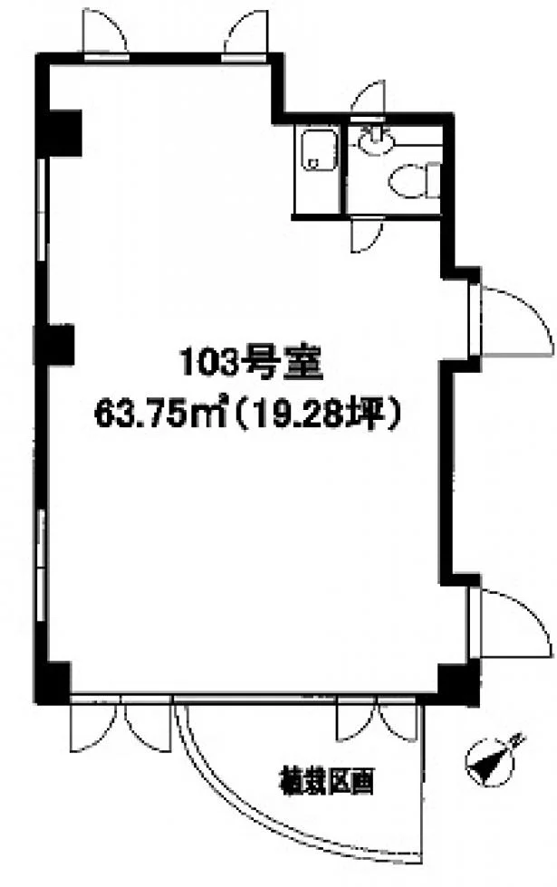 フレスカ代々木上原Ⅱビル 1 フロア図面 7