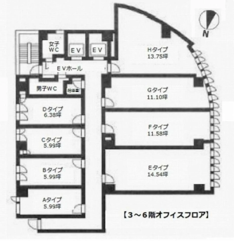 恵比寿ファイブビル 3 フロア図面 10
