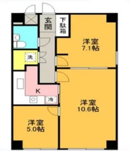 代々木シティホームズ 8 フロア図面 5