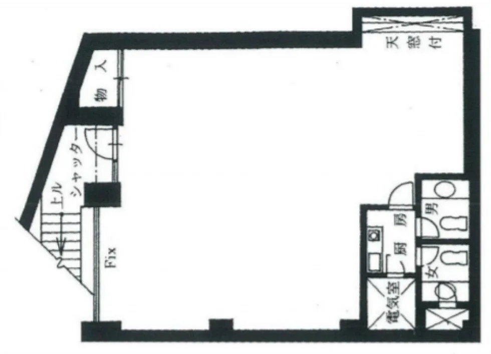 姉妹舎ビル B1 フロア図面 7