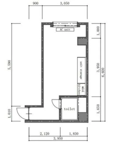 ビジデンス千駄ヶ谷ビル 4 フロア図面 9